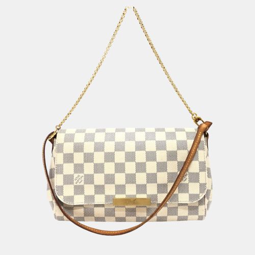 White Brown Damier Azur Shoulder Bag - Louis Vuitton - Modalova