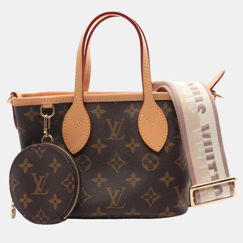 Coated Canvas Leather Neverfull Bb Monogram Beige Handbag - Louis Vuitton - Modalova