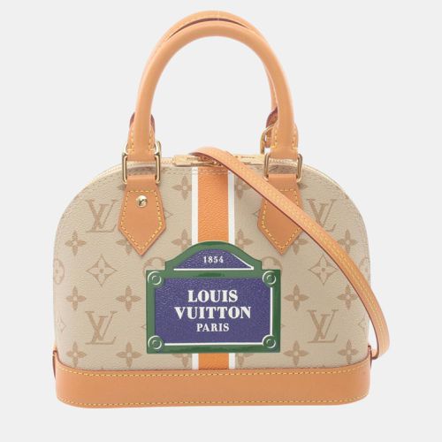 Coated Canvas Leather Alma Bb Monopanam Handbag - Louis Vuitton - Modalova