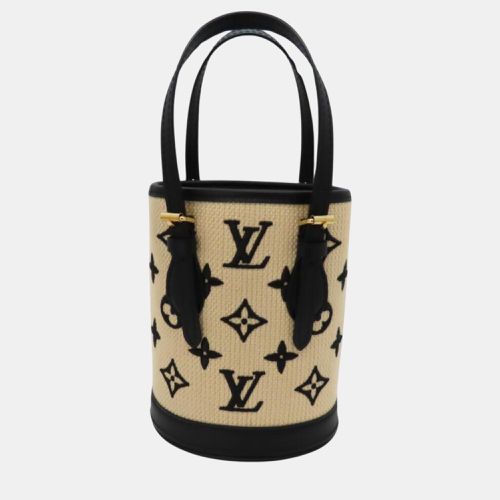 Black Canvas Nano Bucket Bag - Louis Vuitton - Modalova