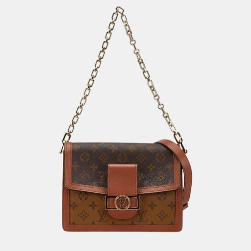 Pvc Leather Monogram Reverse Dauphine Mm Chain Shoulder Bag - Louis Vuitton - Modalova