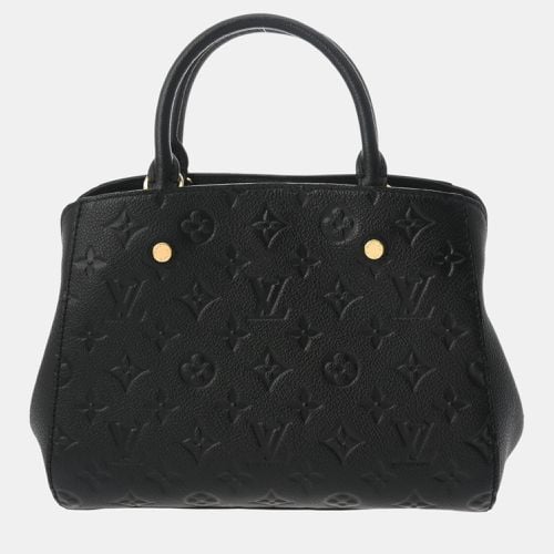 Noir Leather Monogram Empreinte Montaigne Bb Handbag - Louis Vuitton - Modalova