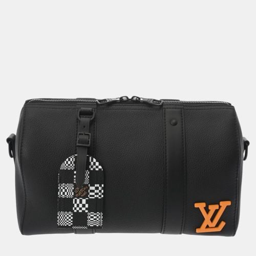 Leather Damier Distorted City Keepall Boston Bag - Louis Vuitton - Modalova