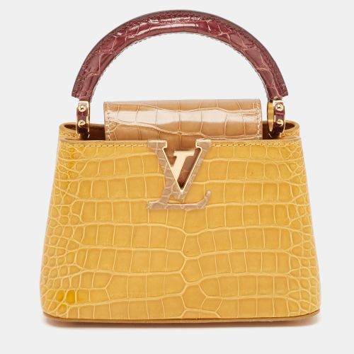 Tricolor Crocodile Capucines Mini Bag - Louis Vuitton - Modalova