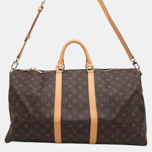 Monogram Canvas Keepall Bandouliere 55 Bag - Louis Vuitton - Modalova