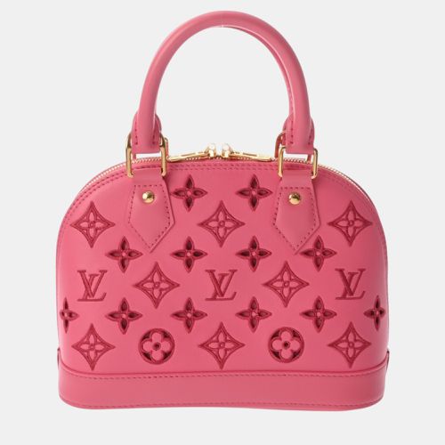 Alma Bb Broderie Anglaise Rose Leather Handbag - Louis Vuitton - Modalova