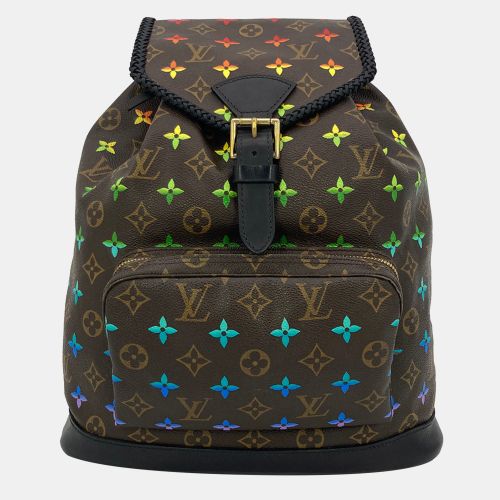 Hand Painted Leather Wrapped Montsouris Gm Backpack - Louis Vuitton - Modalova