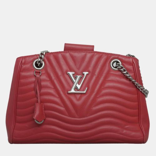 Leather New Wave Chain Tote Bag - Louis Vuitton - Modalova