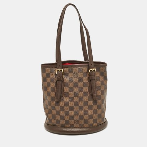 Damier Ebene Canvas Marais Bucket Bag - Louis Vuitton - Modalova