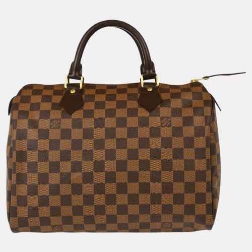 Damier Ebene Canvas Speedy 30 Handbag - Louis Vuitton - Modalova