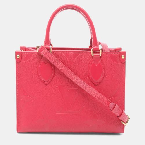 On The Go Pm Monogram Empreinte Freesia Tote Bag Leather - Louis Vuitton - Modalova
