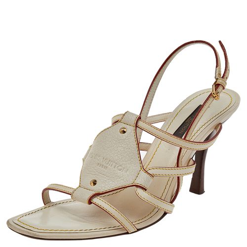 Leather Ankle Strap Sandals Size 36.5 - Louis Vuitton - Modalova