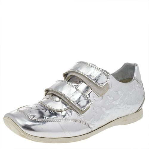 Metallic Monogram Mirror Tennis Sneakers Size 38.5 - Louis Vuitton - Modalova