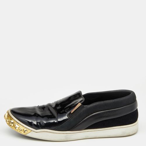 Patent Leather and Suede Studded Slip On Sneakers Size 38 - Louis Vuitton - Modalova