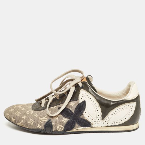 Monogram Canvas And Patent Leather, Suede Low Top Sneakers Size 36.5 - Louis Vuitton - Modalova