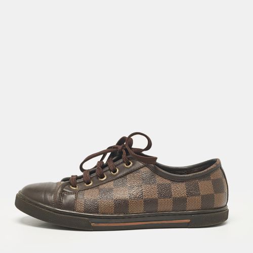 Monogram Canvas and Leather Lace Up Sneakers Size 35 - Louis Vuitton - Modalova