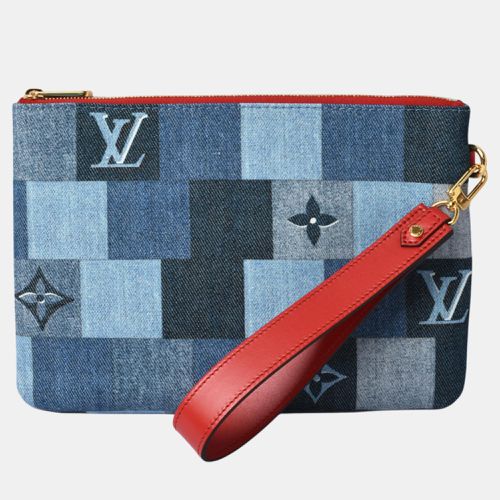 Denim Monogram City Pochette Clutch - Louis Vuitton - Modalova