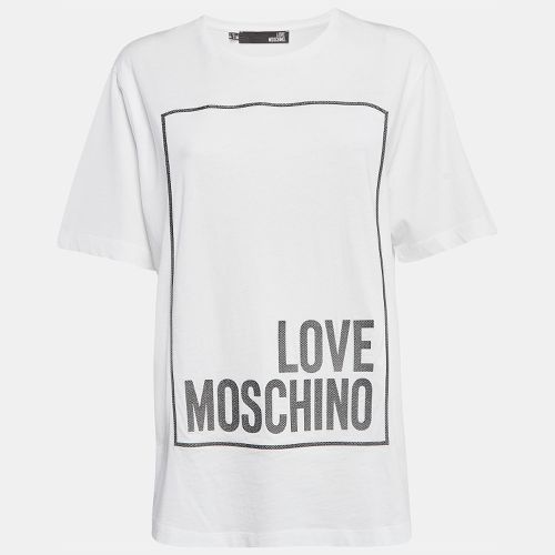 Metallic Print Jersey T-Shirt S - Love Moschino - Modalova