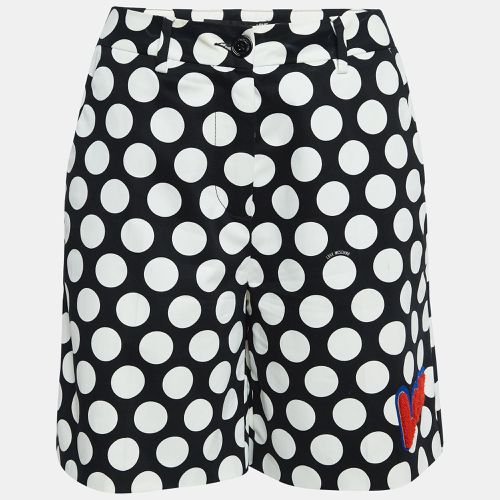 Polka Dots Cotton Applique Detail Shorts S - Love Moschino - Modalova