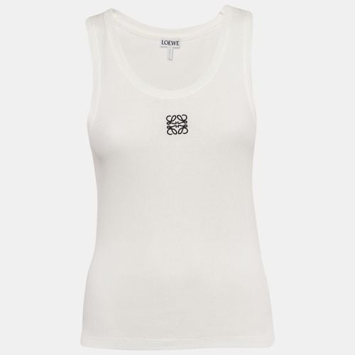 Cotton Anagram Embroidered Tank Top M - Loewe - Modalova