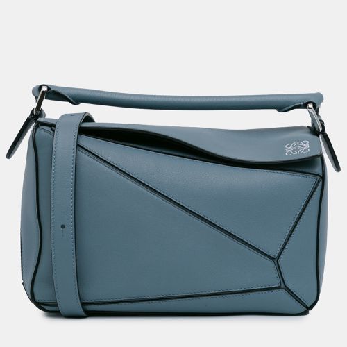 Loewe Blue Leather Small Puzzle Bag - Loewe - Modalova