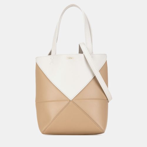 Bicolor Leather Mini Puzzle Fold Tote Bag - Loewe - Modalova