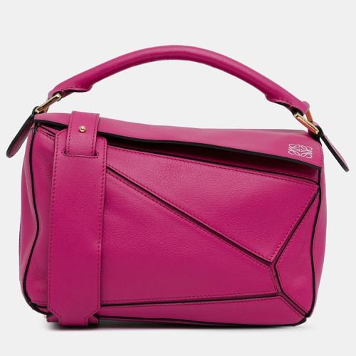 Leather Small PuzzleShoulder Bag - Loewe - Modalova