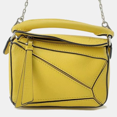 Leather Nano Puzzle Shoulder Bag - Loewe - Modalova