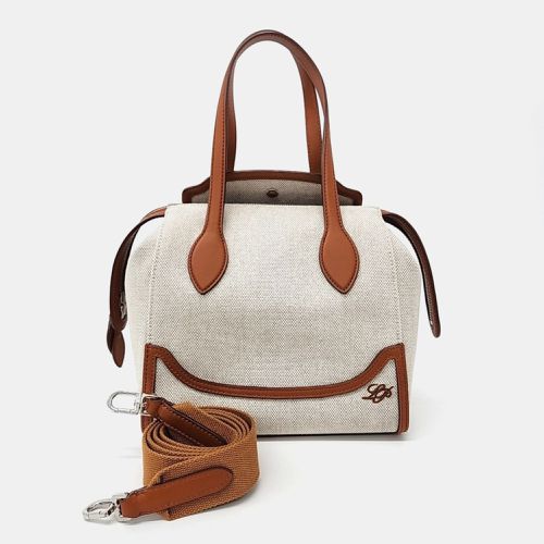 Brown Fabric Happy Day Micro Bag - Loro Piana - Modalova