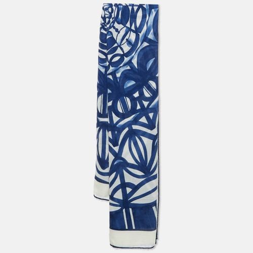 Blue Print Cashmere and Silk Maxi Carre Scarf - Loro Piana - Modalova