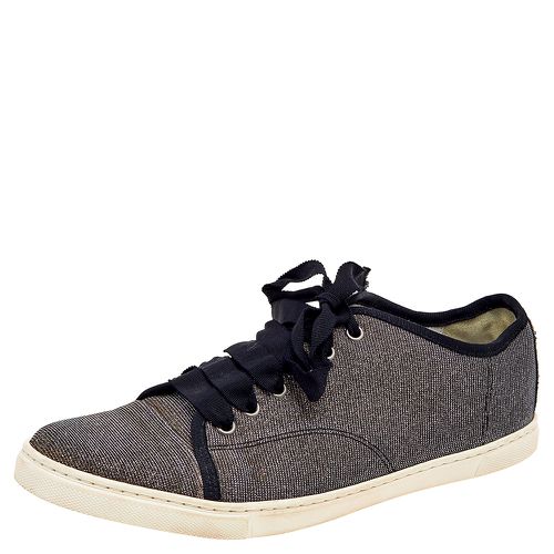 Glitter Fabric Low Top Sneakers Size 40 - Lanvin - Modalova