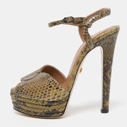 Python Ankle Strap Platform Sandals Size 40 - Le Silla - Modalova