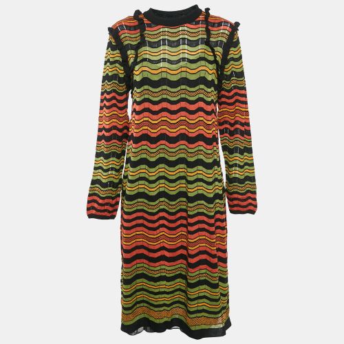 Patterned Knit Ruffled Midi Dress S - M Missoni - Modalova