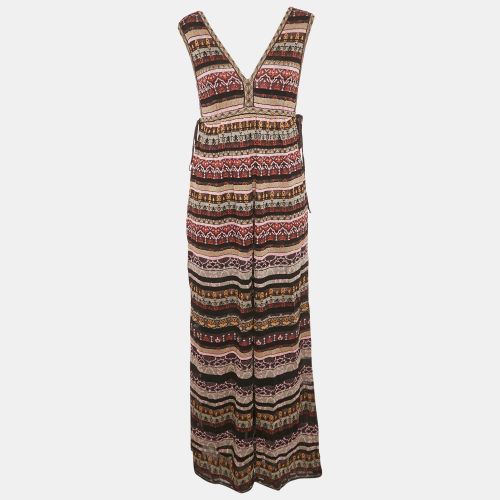 Purple Stripe Lurex Knit Sleeveless Maxi Dress S - M Missoni - Modalova
