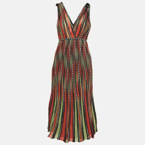 M Missoni Alga and Bubble Pattern Knit Sleeveless Midi Dress S - M Missoni Denim - Modalova