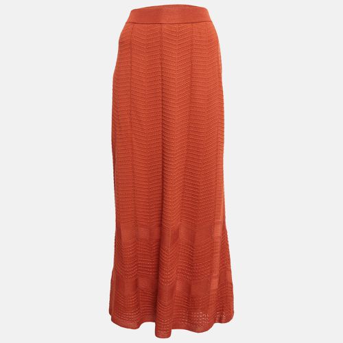 Rust Patterned Knit Maxi Skirt M - M Missoni - Modalova