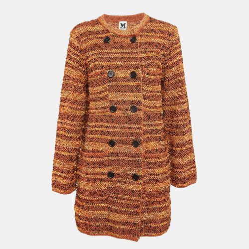 Tweed Double Breasted Long Jacket M - M Missoni - Modalova