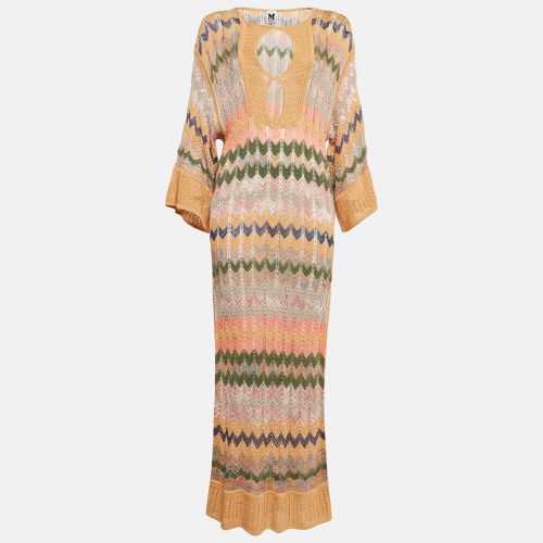 Chevron Crochet Knit Sheer Maxi Dress M - M Missoni - Modalova