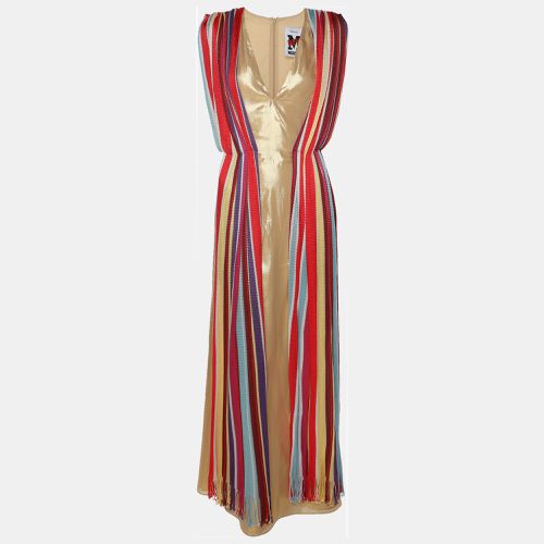 M Missoni Gold Silk Maxi Dress M - M Missoni - Modalova