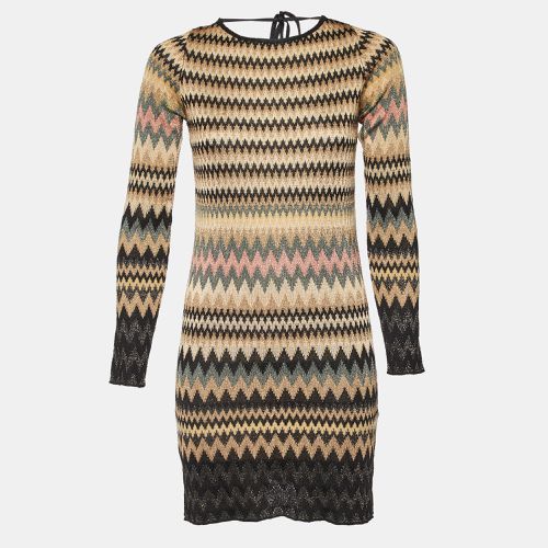 Chevron Lurex Knit Mini Dress S - M Missoni - Modalova