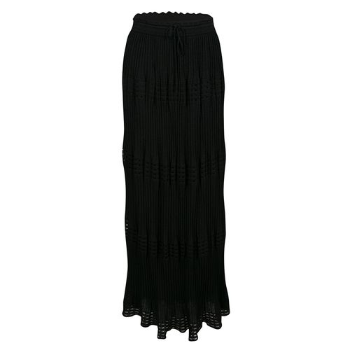 Lurex Perforated Knit Pleated Skirt M - M Missoni - Modalova