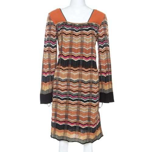 Chevron Knit Wool Blend Dress L - M Missoni - Modalova