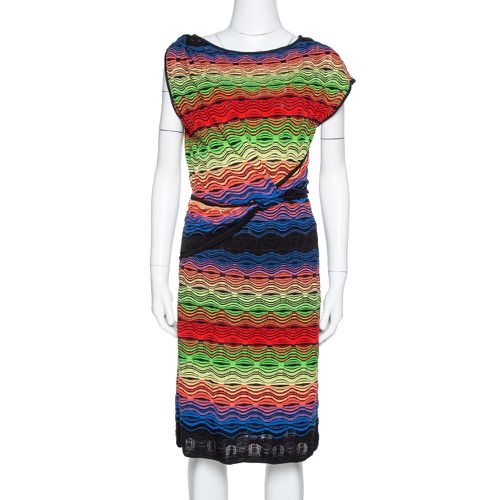 Wavy Linen Blend Knit Sleeveless Dress M - M Missoni - Modalova