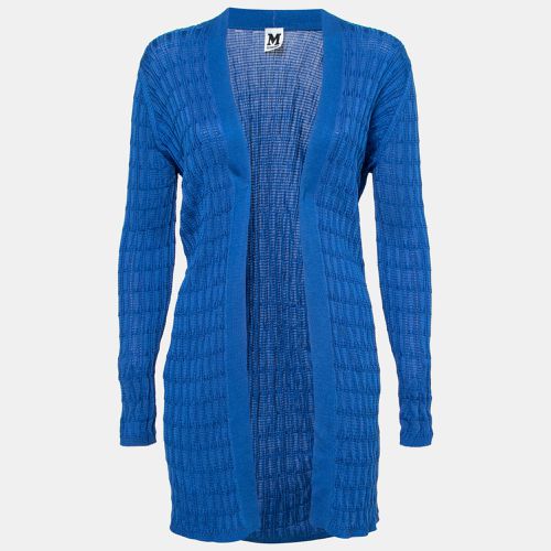 Ribbed Knit Open Front Cardigan M - M Missoni - Modalova