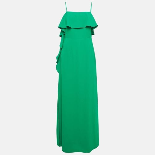 Crepe Ruffled Maxi Dress M - Monique Lhuillier - Modalova