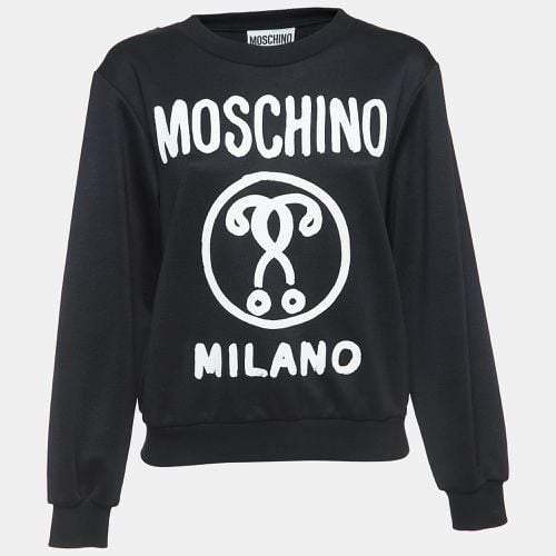 Knit Chain Embellished Logo Print Sweatshirt M - Moschino Couture - Modalova