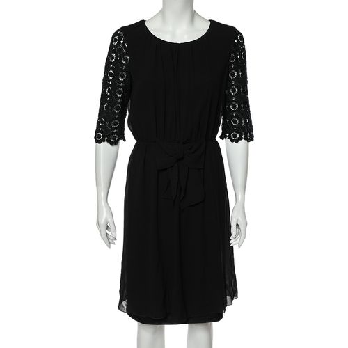 Silk & Lace Sleeve Midi Dress M - Moschino Cheap and Chic - Modalova