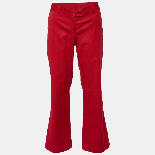 Cotton Straight Fit Trousers M - Moschino Cheap and Chic - Modalova