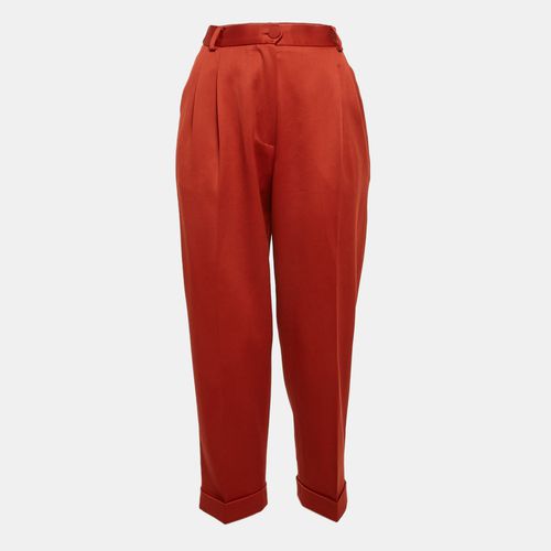 Vintage Wool High-Rise Tapered Trousers M - Moschino Cheap and Chic - Modalova