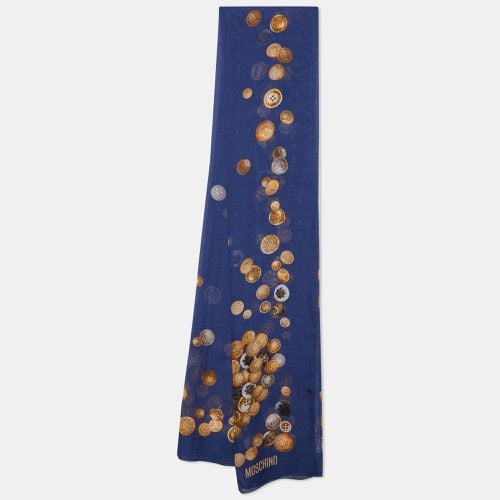 Coin Printed Silk Scarf - Moschino - Modalova